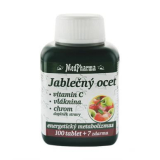 MedPharma Jablečný ocet + vitamin C + vláknina + chrom, 107 tablet