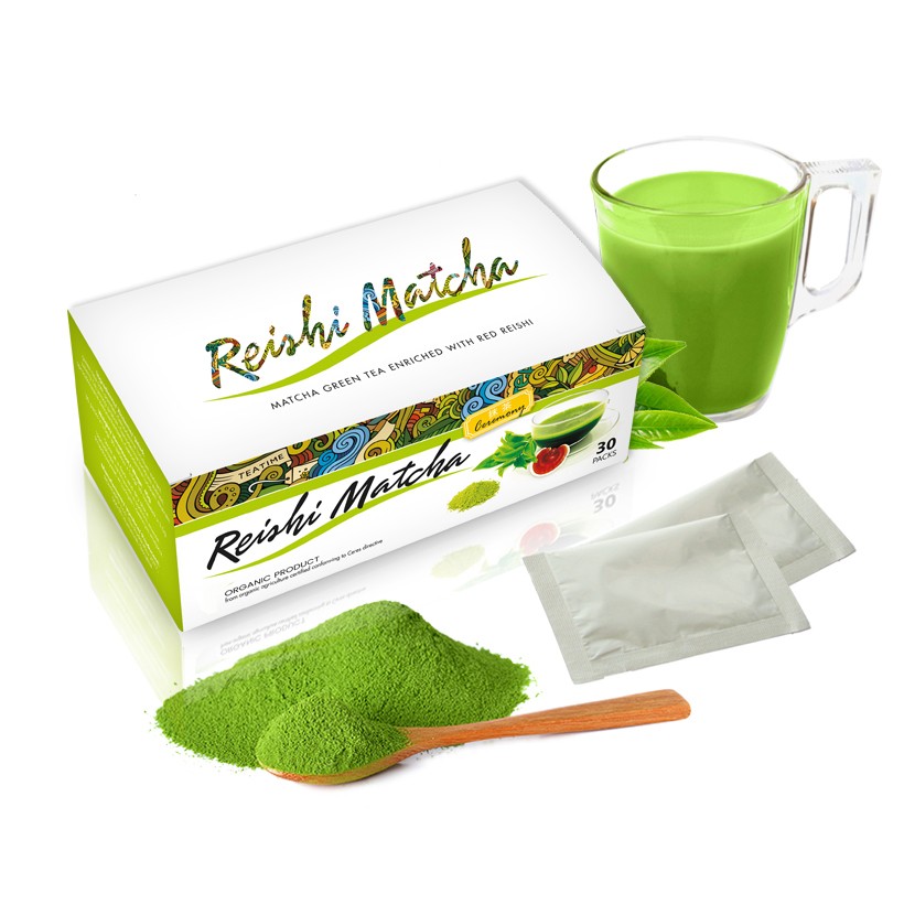 Reishi Matcha čaj 30 sáčků BIO