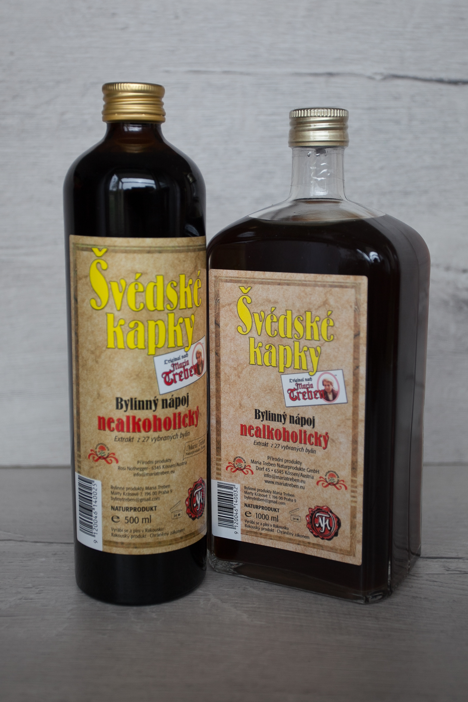 Švédské kapky - originál od Maria Treben (bez alkoholu) 500 nebo 1000 ml