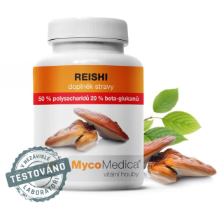 MycoMedica Reishi s 50 % polysacharidů 90 kapslí