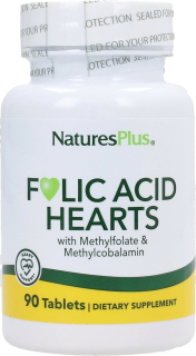 Natures Plus Folic Acid Heart 90 tablets 