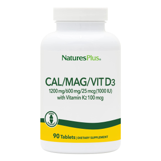 Natures Plus CAL / MAG / VIT D3 s vitaminem K2