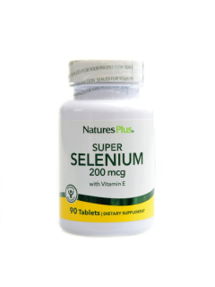 Natures Plus Super Selenium (200 mcg) s vitaminem E 90 tablet