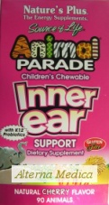 Natures Plus Animal Parade Inner ear support (probiotika)