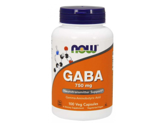 NOW GABA (kyselina gama-aminomáselná) 750 mg 100 kapslí