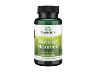 Swanson Bacopa Monnieri Extract, 250 mg, 90 kapslí