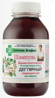 Agafea - šampon s mydlicí a březovým dehtem 300 ml