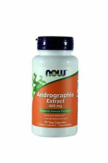 NOW Andrographis 400 mg 90 kapslí - imunita, dýchací cesty, pročištění